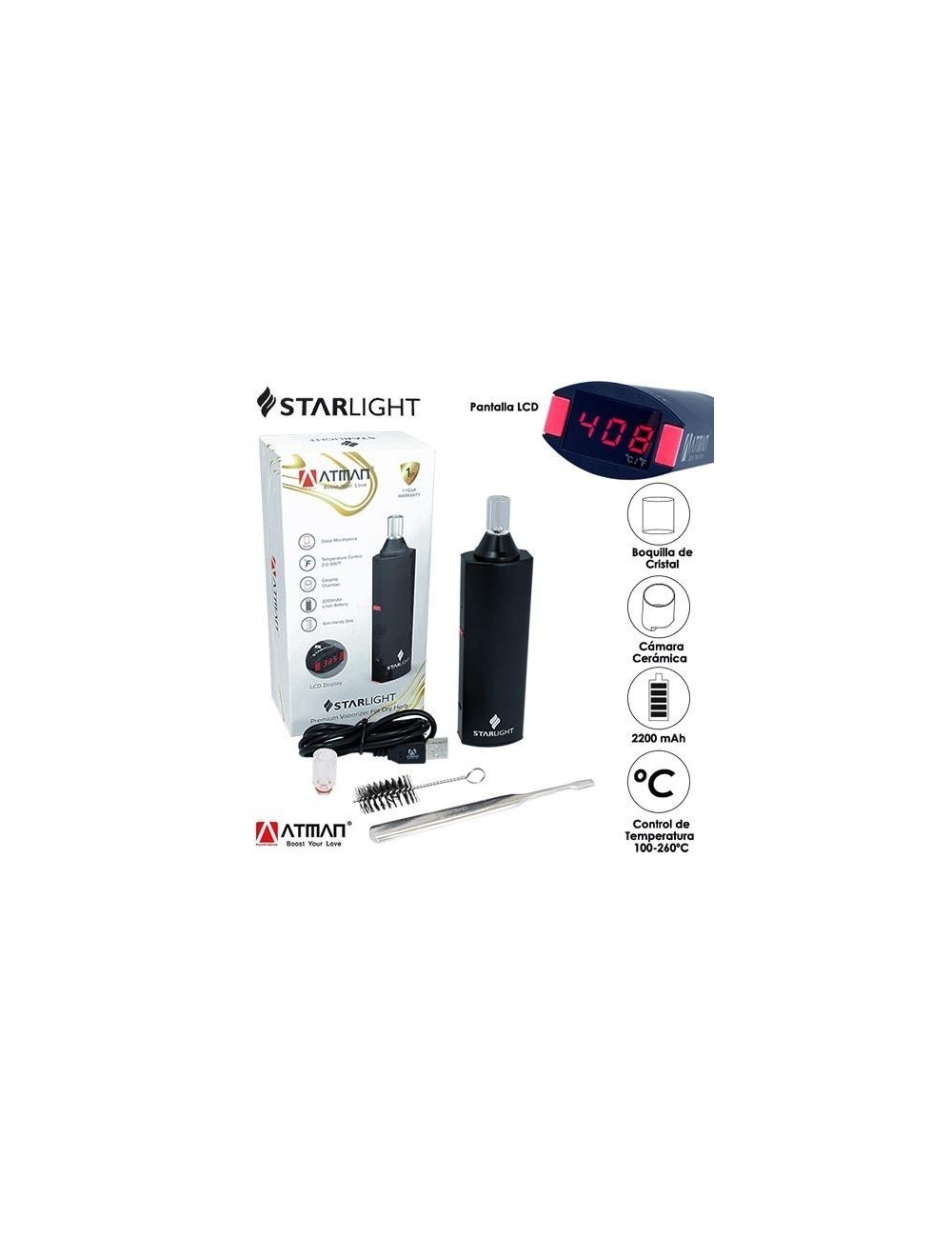 Vaporizador Starlight 2 de Atman