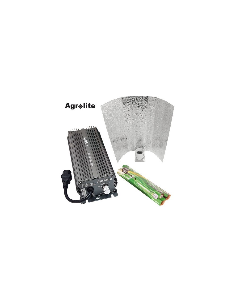 Kit de iluminación electrónico Agrolite 600W Reflector Estuco