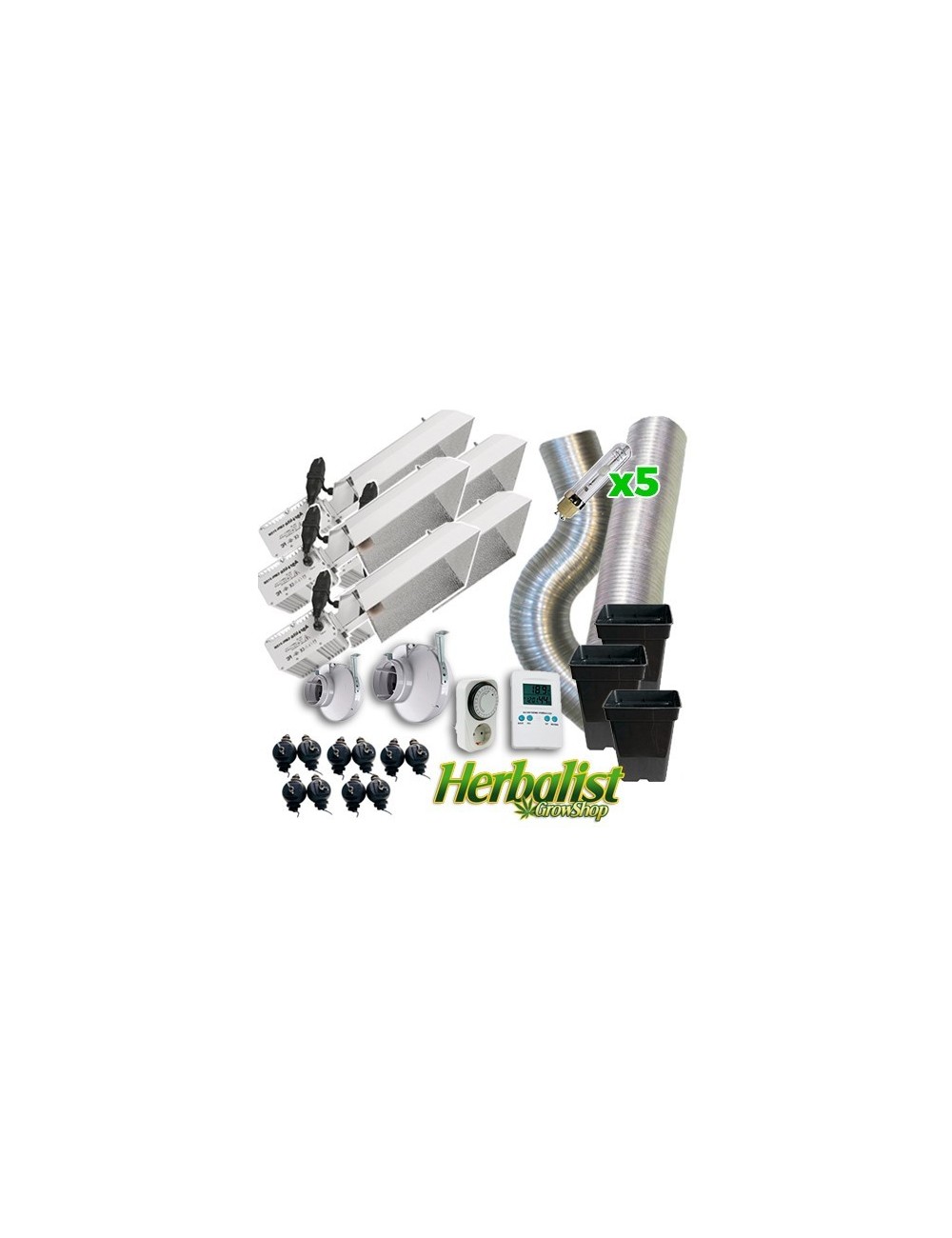 Kit de Cultivo sin armario LEC 315W x5