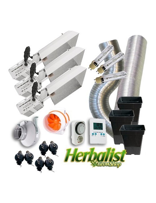 Kit de Cultivo interior sin armario LEC 315W x3