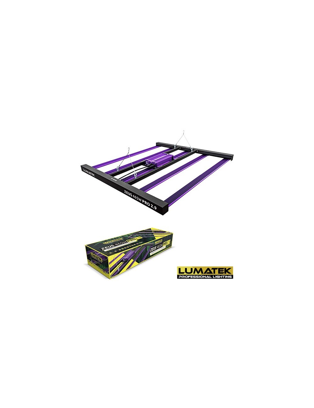 Luminaria LED Lumatek Zeus Pro 2.9 465w caja