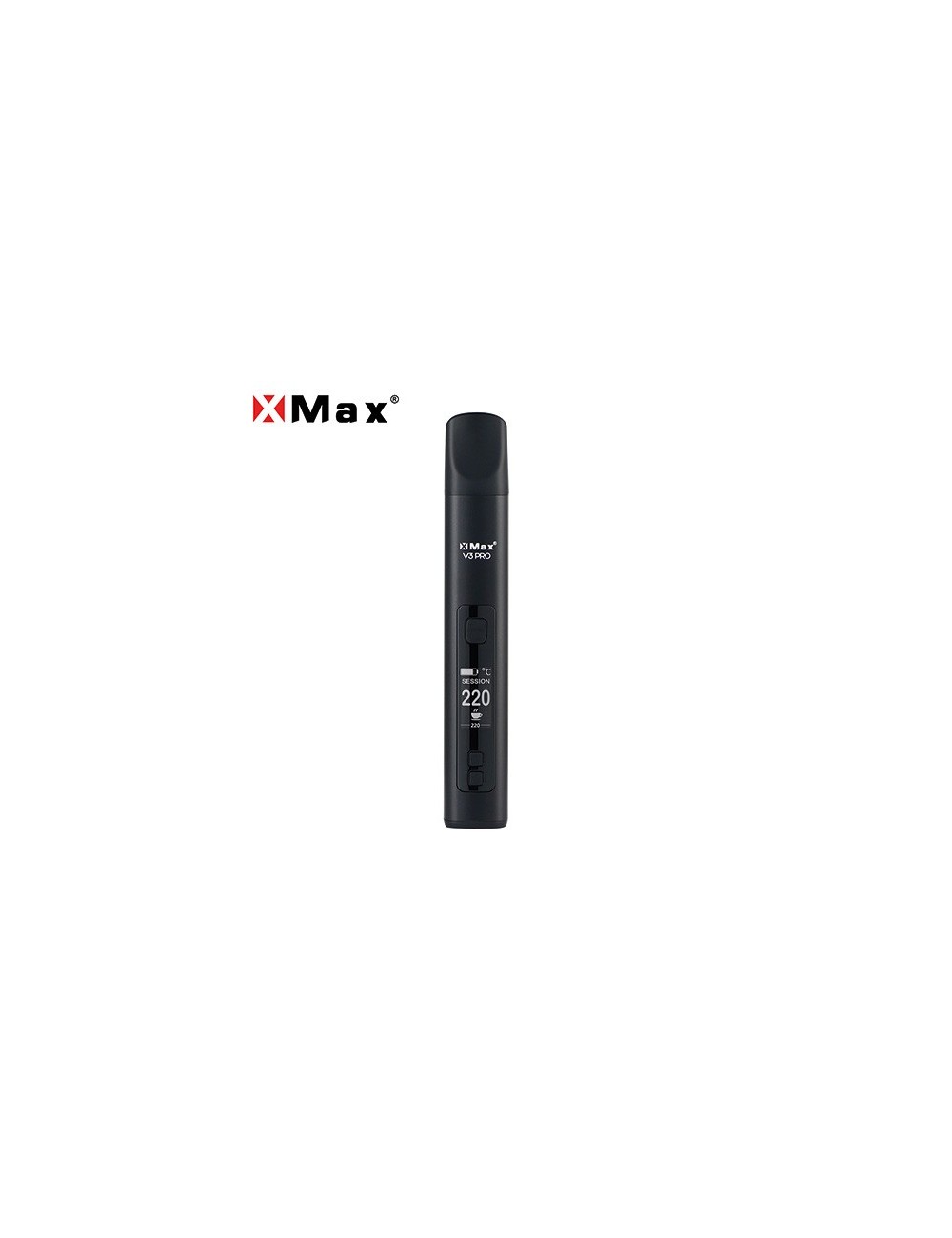 Vaporizador XMAX V3 Pro Negro frontal Vaporizador XMAX V3 Pro Negro frontal