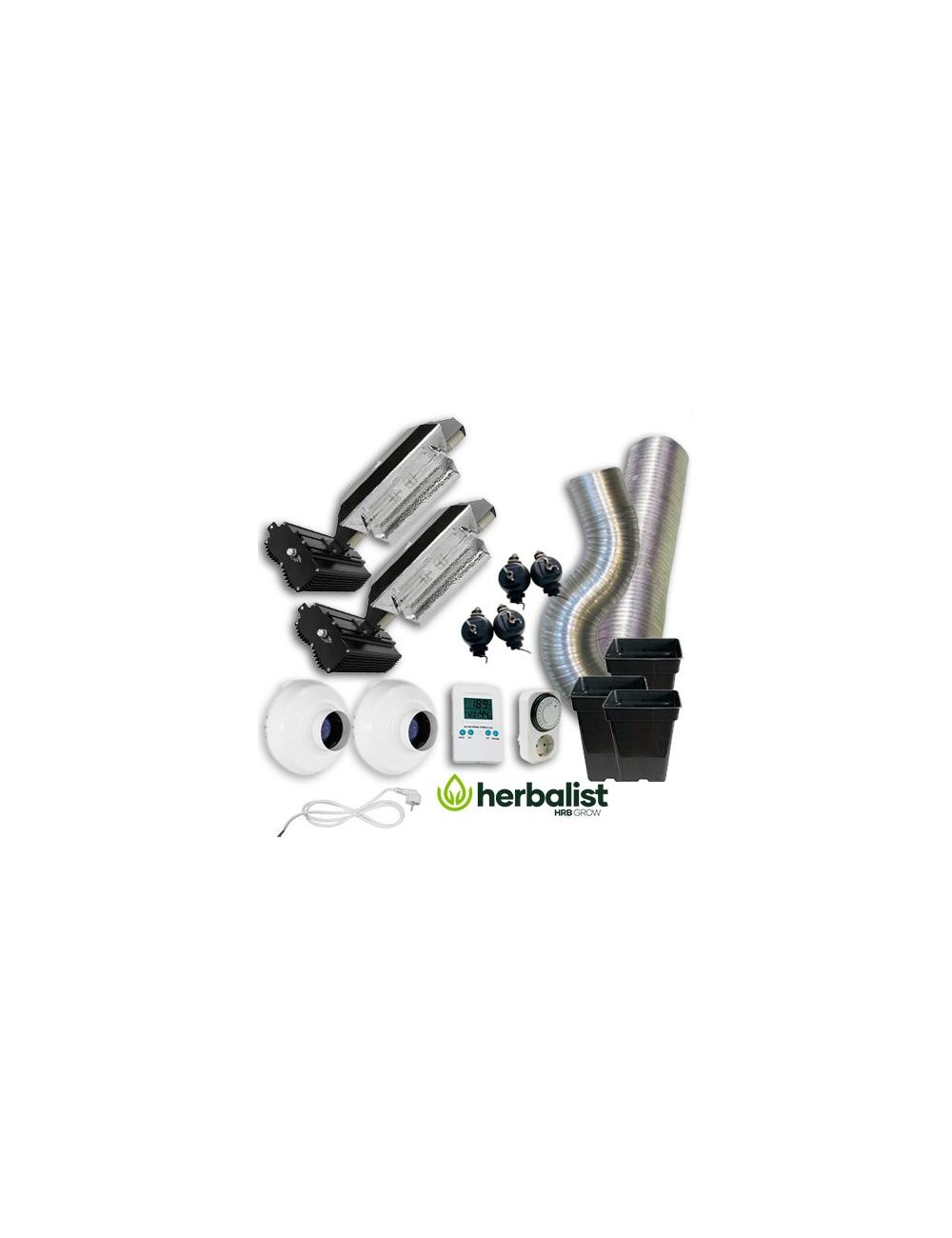 Kit de Cultivo interior sin armario LEC 630w x2