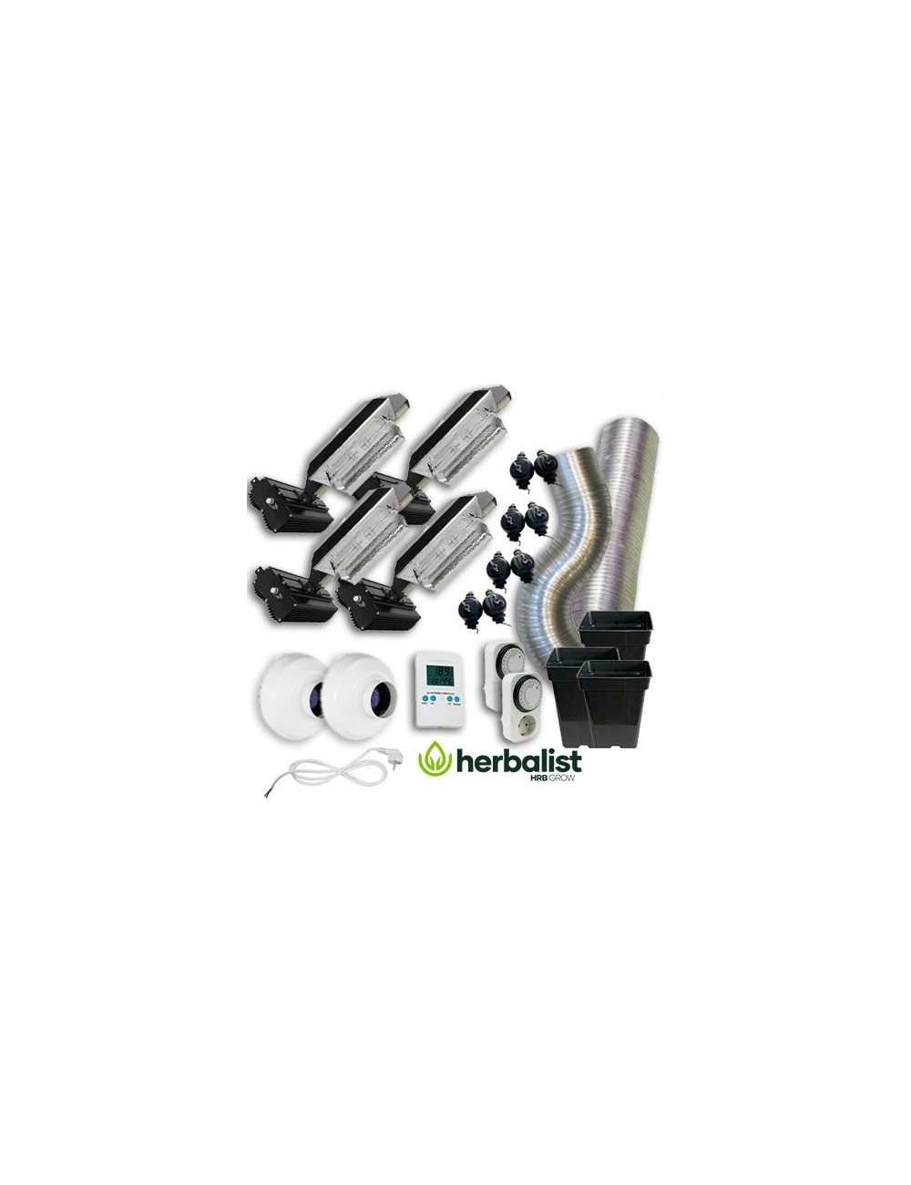 Kit de Cultivo interior sin armario LEC 630w x4