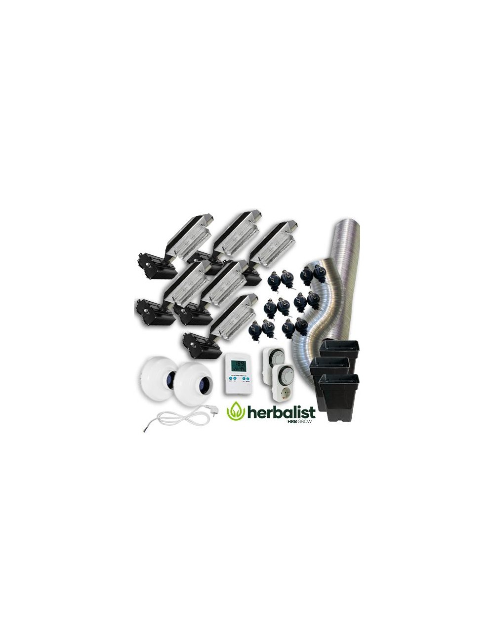 Kit de Cultivo interior sin armario LEC 630w x6