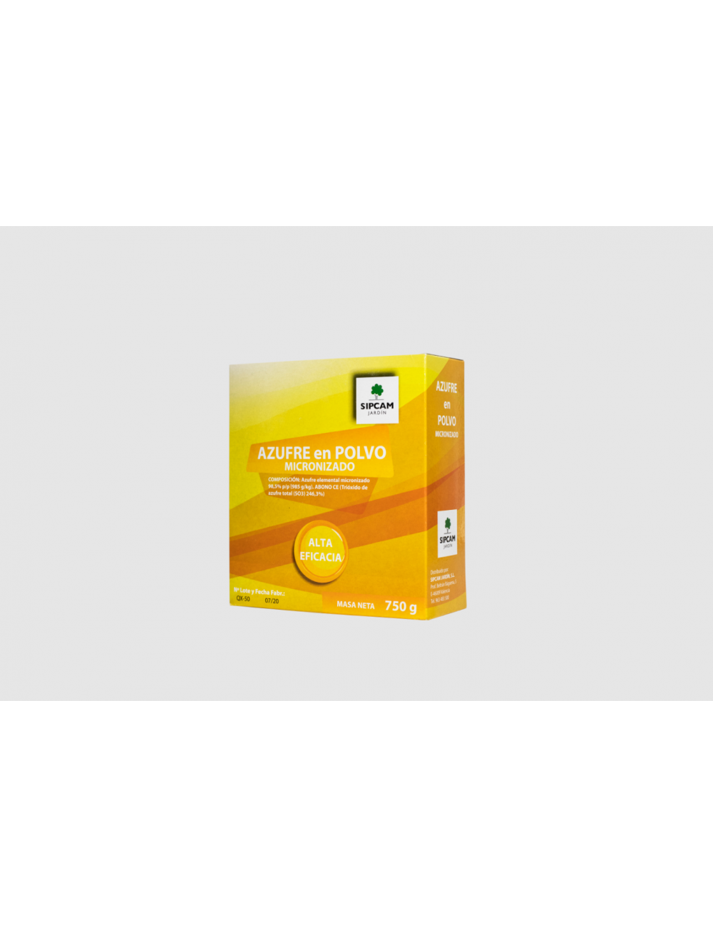 Azufre en polvo micronizado 750g