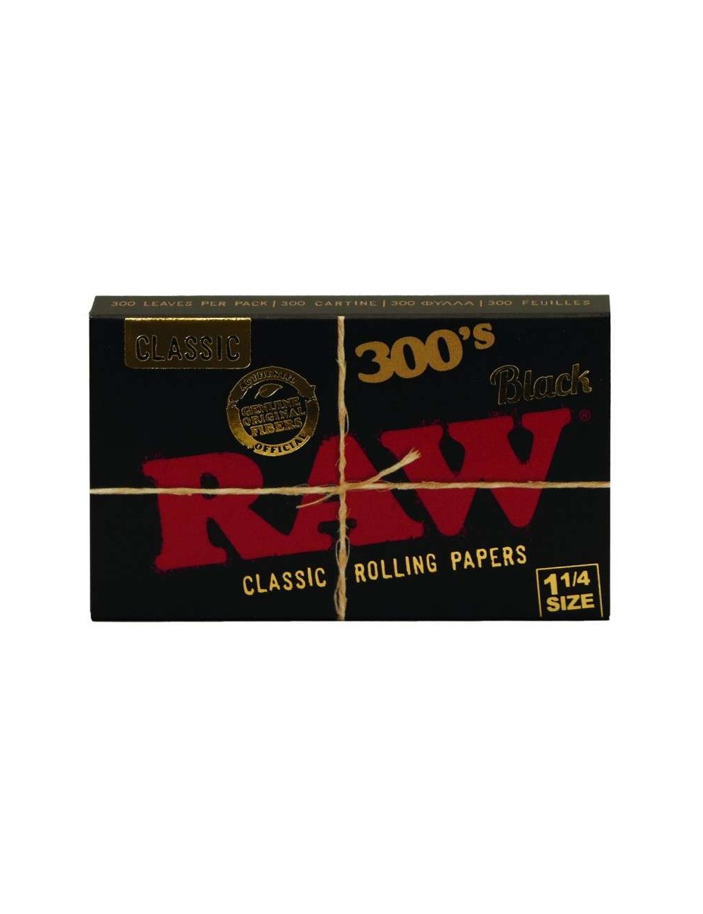 Raw Black 1 1/4 300 unidades Raw Black 1 1/4 300 unidades