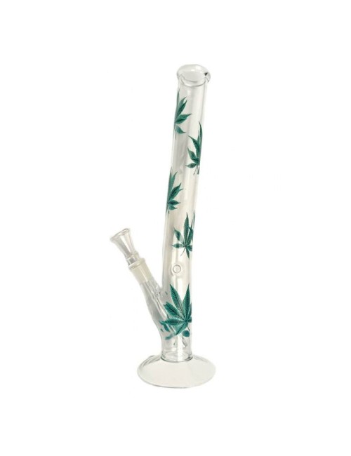 Bong cristal Hojas 30 cm - 35 mm
