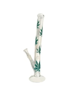 Bong cristal Hojas 30 cm - 35 mm