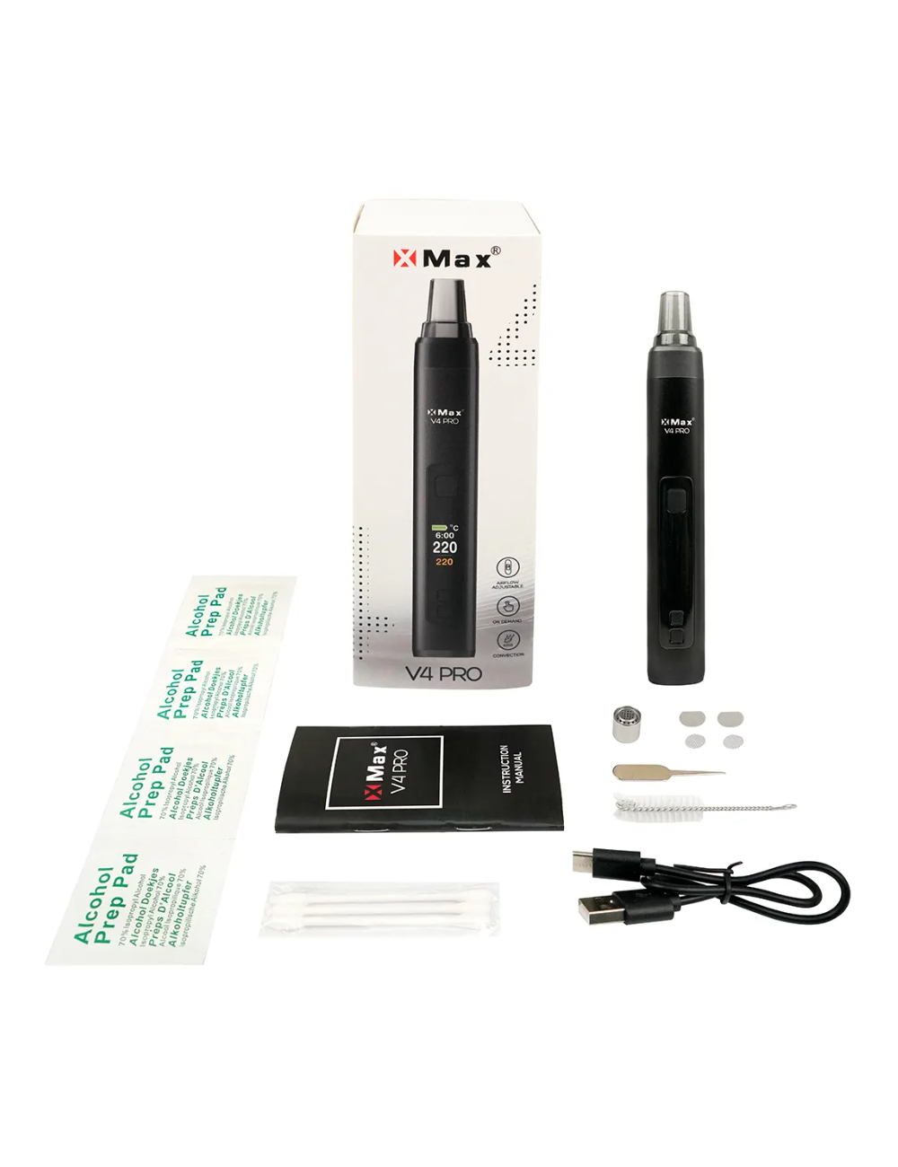 Vaporizador XMAX V4 Pro Kit Negro